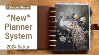 New Planner System  How Im organizing my planner for 2024  Functional Tabs Discbound Classic [upl. by Kristan]