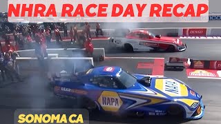 NHRA Race Day PRO race results Sonoma CA race racer dragracing racecar nhra motorsport [upl. by Matthew]