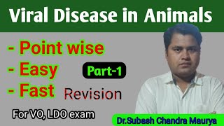 Viral disease of AnimalsVery simple way to learn Viral disease of animals Crazy Vet ClassesVOLDO [upl. by Verada]