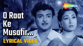 O Raat Ke Musafir  HD Lyrical Video  Miss Mary 1957  Gemini Ganesan  Meena Kumari  Old Song [upl. by Yreme657]