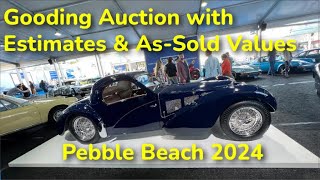 Gooding Auction Pebble Beach 2024 [upl. by Meijer]