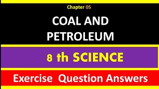 8th CLASS SCIENCE Coal and Petroleum Exercise question answersRKclasseslrm [upl. by Linad489]