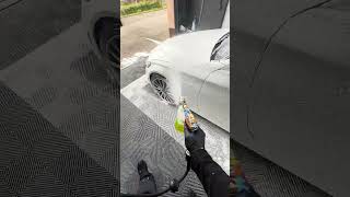 Detailing Mercedes AMG C43 ASMR Snow Foam Party… 💃🏽🫧🕺🏽 asmr shorts snow foam fyp [upl. by Selegna42]