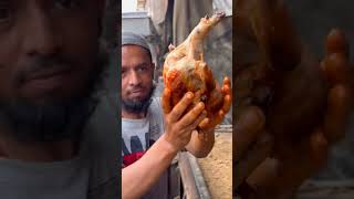 Most Unique Chicken Sajji Making On Cricket Stumps shorts [upl. by Nyar]