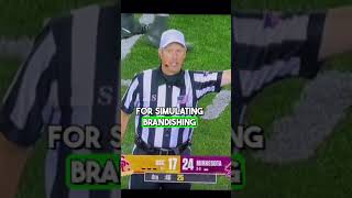 CFB Player flagged for quotsimulating brandishing a weaponquot [upl. by Grannias]