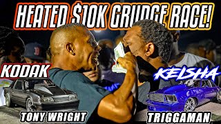 KODAK VS KIESHA 10K GRUDGE RACE  TRIGGAMAN VS TONY WRIGHT  THEY TALK MORE TRASH THAN DONKMASTER [upl. by Petulia197]