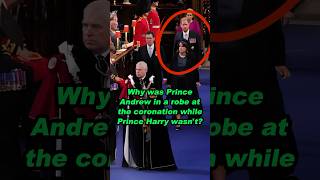 Why was Prince Andrew in a robe at the coronation while Prince Harry wasntshortvideo history [upl. by Leda]