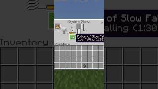 How To Brew Slow Falling 130 Splash Potions In Minecraft Shorts [upl. by Aisenet43]