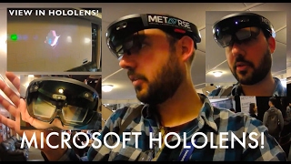 I tried Microsoft HoloLens Bonus View from Headset HasteandHustle [upl. by Sherburne]