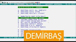 Datasoft Enflasyon Muhasebesi Demirbaş  İlk uygulama [upl. by Atinav]