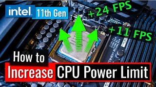 How To Increase Power Limit for Intel 11th Gen i5 i7 i9 on B560 H570 H510 Z590 [upl. by Malca]