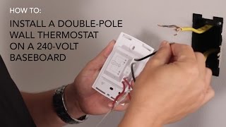 How to install Wall thermostat  doublepole on 240V baseboard  Cadet Heat [upl. by Domash187]