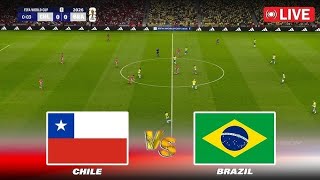 🔴Live  Brazil vs Chile I World Cup Qualifier Conmebol l Full match streaming l eFootball pes 21 [upl. by Budwig611]