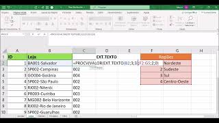 Dicas – Função PROCV com função EXT TEXTO e função VALOR Excel [upl. by Donahoe]