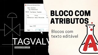 Como Criar Blocos com Atributos no AutoCAD [upl. by Anitahs]