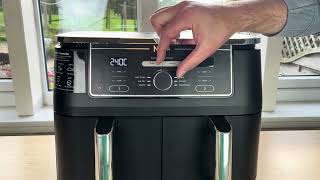 How to use a Ninja Air Fryer 95L Dual Zone Max  Two Drawers  Ninja Foodi Air Fryers  AF400UK [upl. by Ettigdirb]