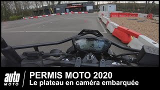 Permis moto 2020 Tuto plateau en POV AutoMotocom [upl. by Ainegul928]