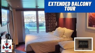 MSC Grandiosa  Extended Balcony Room Tour [upl. by Aisyat]