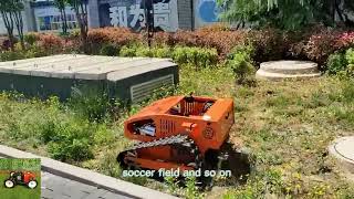 Where to buy Vigorun VTLM800 remote controlled crawler lawn grass cutter online [upl. by Horner538]