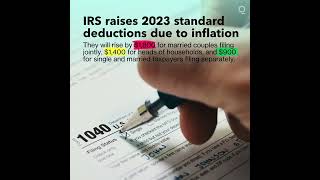 IRS Raises 2023 Standard Deduction Tax Brackets Due to Inflation [upl. by Gennaro]