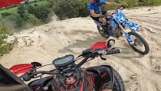 Piaskownia Piaseczno Tarnobrzeg YAMAHA RAPTOR MT07 YAMAHA YZF 450 HONDA CRF 450 HARDENDURO MONTAINS [upl. by Hteik]