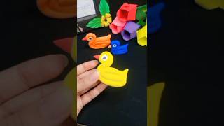 DIY Foaming Clay  Cute Ducklings clay clayart diy shorts viralshorts [upl. by Ttennaj]