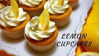 Lemon Cupcakes Easy amp delicious lemon cupcakes with buttercream frosting [upl. by Hayn]