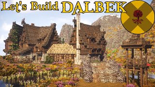 New Nordic Village  Dalbek  Part 1  Nordic Minecraft Town [upl. by Gnilrac]