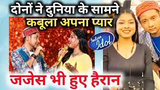 indian idol 12 आखिर anurita और pawandeep ने कह दिया कि दोनों को एक दूसरे से प्यार हुआlove begins [upl. by Norha]