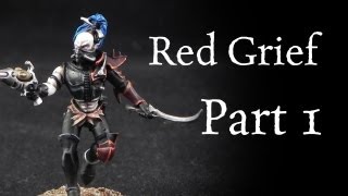 How to paint Red Grief Dark Eldar Wyches Pt 1 [upl. by As]