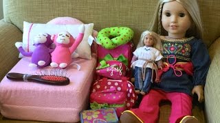 How To Travel With Your American Girl Doll  Two Night Hotel Vacation Stay [upl. by Aliuqat]