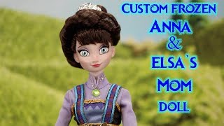 AMAZING Disney FROZEN Elsa Annas MOM Queen IDUNA Custom OOAK Collector Parents Barbie Doll Unboxing [upl. by Miof Mela]