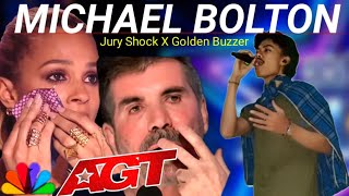 Goldeen Buzzer simon cowell gets emotional eating an extraordinary thing this young man brought [upl. by Trotta]