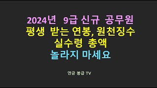 2024년 9급 신규 공무원 평생 받는 연봉총액 놀라지 마세요 [upl. by Savadove]