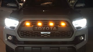 Tacoma TRD PRO Raptor lights install  wiring 🦖 [upl. by Aelyk695]