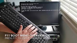 F11 boot menu bios overview for the HP Proliant g8 dl360p [upl. by Natanoy]