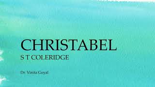 Christabel  An Analysis [upl. by Golden]