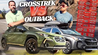 Crosstrek vs Outback I Made 41 Calculations to Help You SPEND WISELY [upl. by Yrhcaz146]