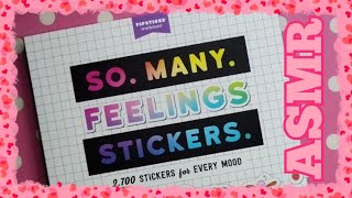 ASMR Flipping Through My New Pipsticks Sticker Book [upl. by Neros884]