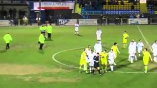 Footballer Sent Off For Tackling A Streaker Havant amp Waterloo vs Dorchester [upl. by Ecirted]