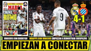 REACCIONES AL REAL MADRID 41 ESPANYOL EN LAS PORTADAS DE LA PRENSABASURA [upl. by Esilehs]