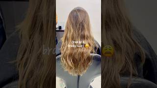 How to fix brassy orange hair to brown hair hairtransformation haircolorist [upl. by Aymik]