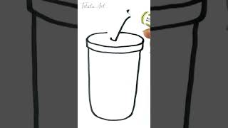 How to Draw a Cute Soda Easy  Draw cute things Shorts drawing [upl. by Bentlee329]