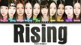 tripleS 트리플에스 – Rising Lyrics Color Coded HanRomEng [upl. by Tana481]