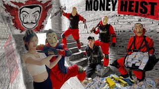 PARKOUR VS MONEY HEIST  Money Heist breaks into police base to rescue bad guys  Epic POV [upl. by Southworth963]