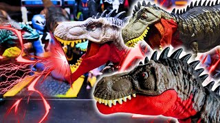 Jurassic World Toys Mattel Review  Yangchuanosaurus  Indoraptor  Spinosaurus Sinoceratops [upl. by Emilia]