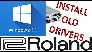 Tutorial Newest Method Install old RolandEdirol drivers on Windows 10 Updated [upl. by Yllus]