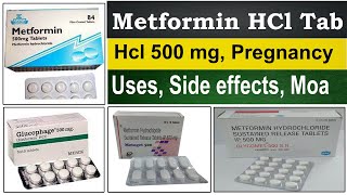 Metformin hydrochloride 500 mg in urdu uses in pregnancy Mechanism of action Side effects dose [upl. by Atiruam]