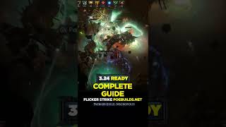 POE 324 FLICKER STRIKE SLAYER  COMPLETE GUIDE  Poe Builds shorts pathofexile poebuilds poe [upl. by Aurelio]