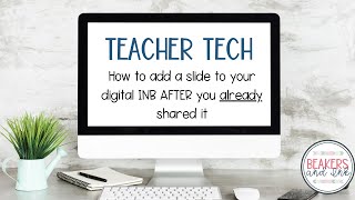 How to add a slide to your digital interactive notebook after it has been assigned [upl. by Alik]